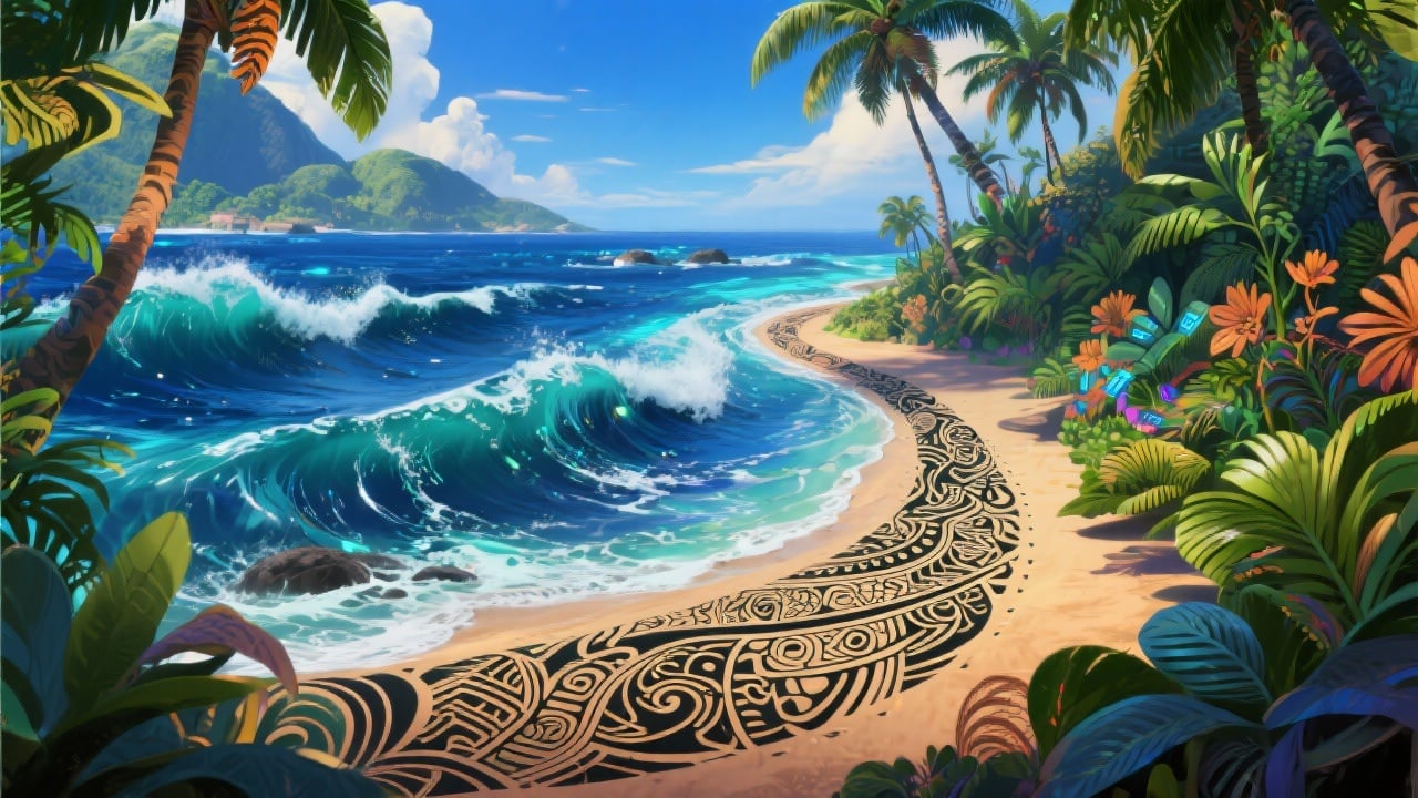 Trained on a Library of Polynesian Art - Feature illustration