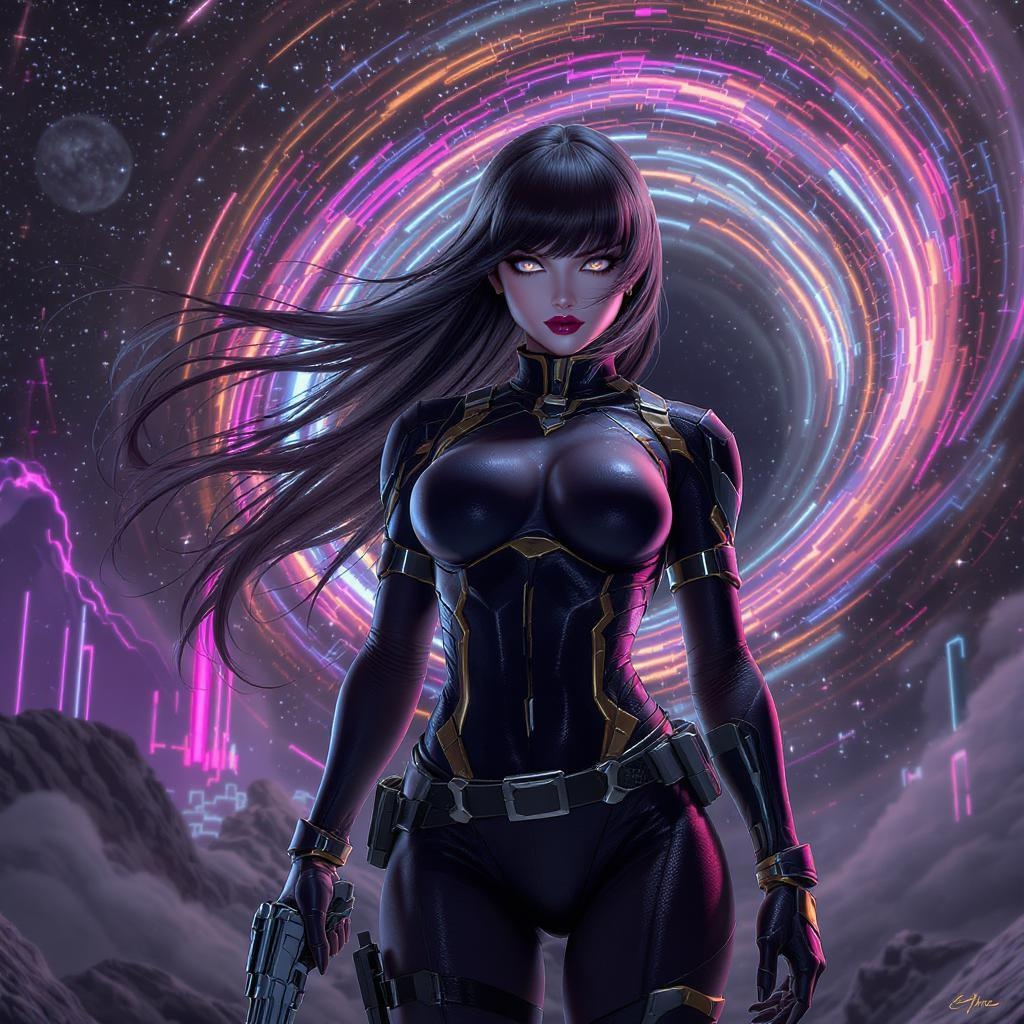 AI Break, 1girl, Design