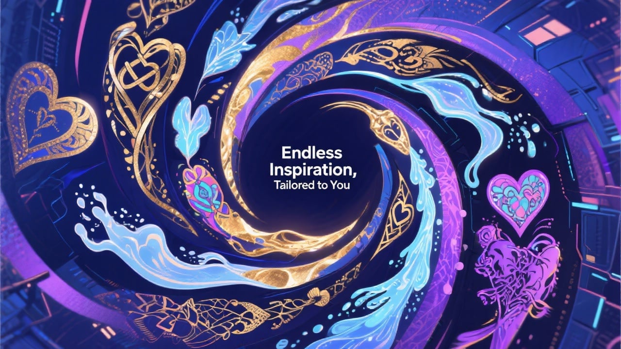 Endless Inspiration, Tailored to You - Feature illustration