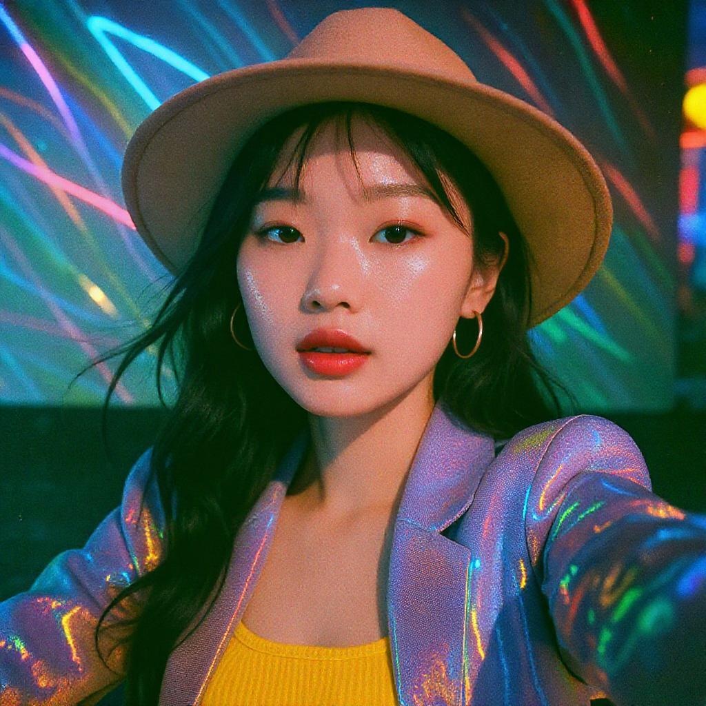 Chinese Model Takes Artwork