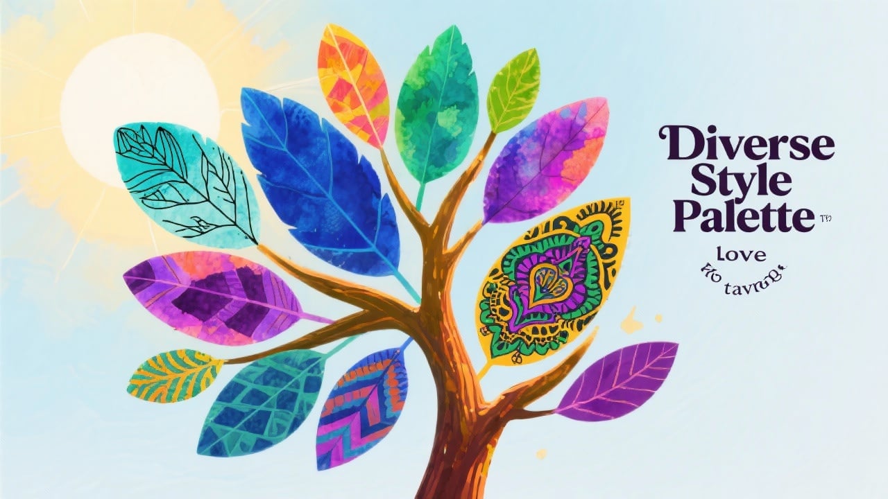 Diverse Style Palette - Feature illustration