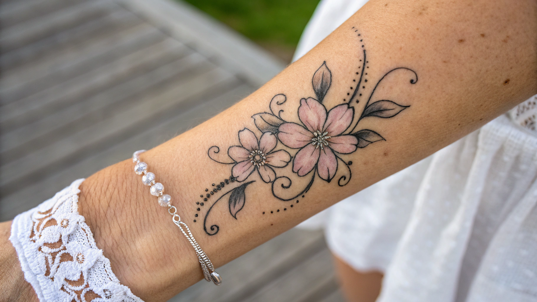 Feminine Bracelet Tattoo - AI Tool Hero Image