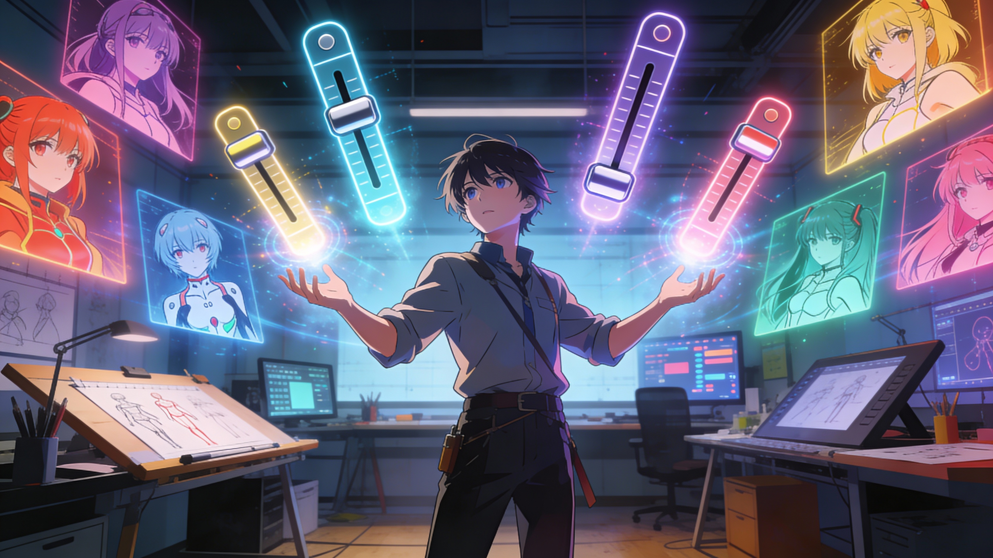 Precise Anatomy and Style Control - Feature illustration