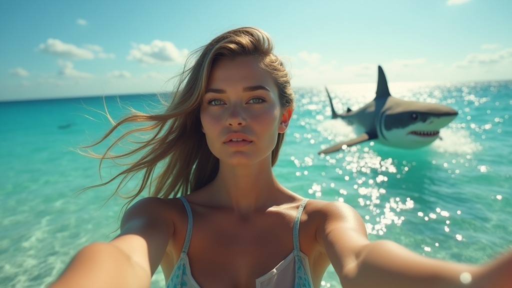 Young Woman Gracefully Art