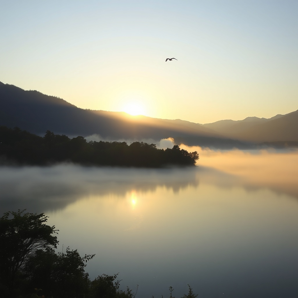 Landscape Mist Gently Art