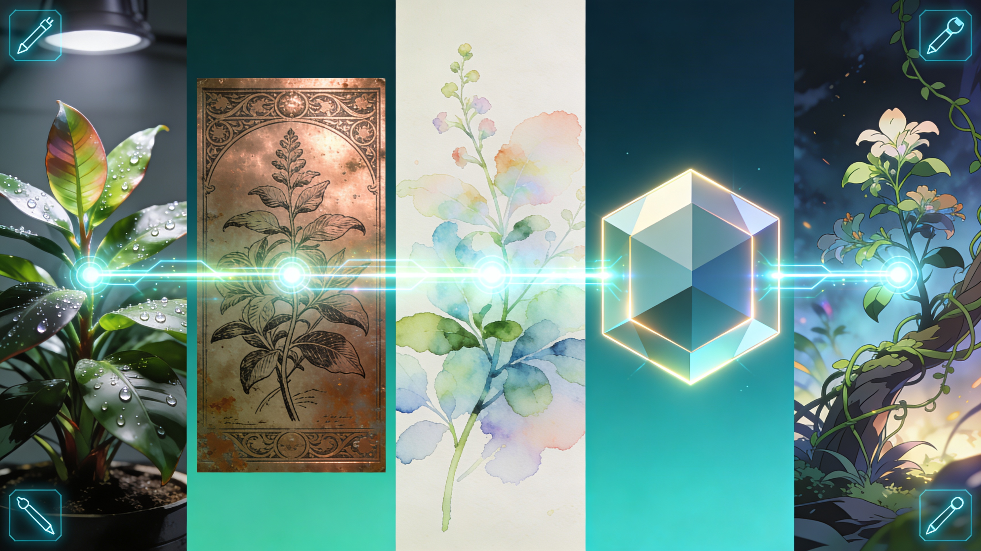 Multi-Style Rendering Pipeline - Feature illustration