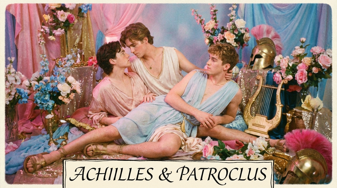 Achilles And Patroclus In Romantic Setting