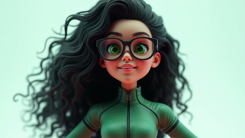 AI Cybergirl, Smiling Design