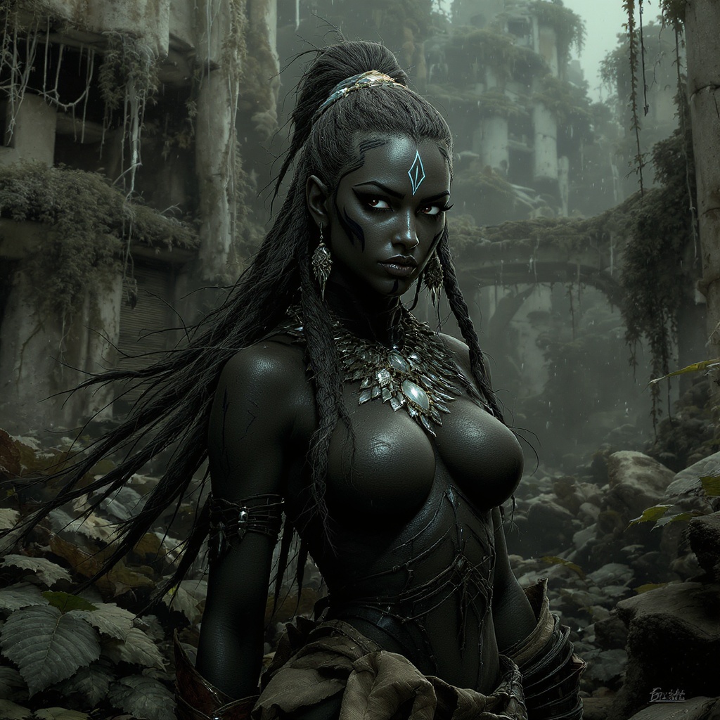 Portrait Young Tribal Artwork