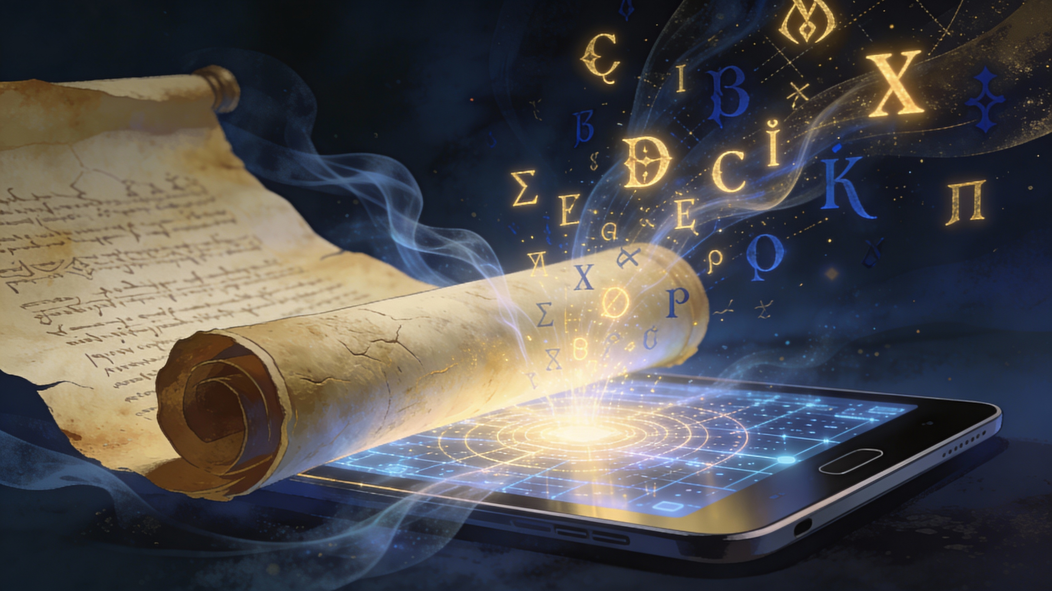 Authentic Ancient Language Emulation - Feature illustration