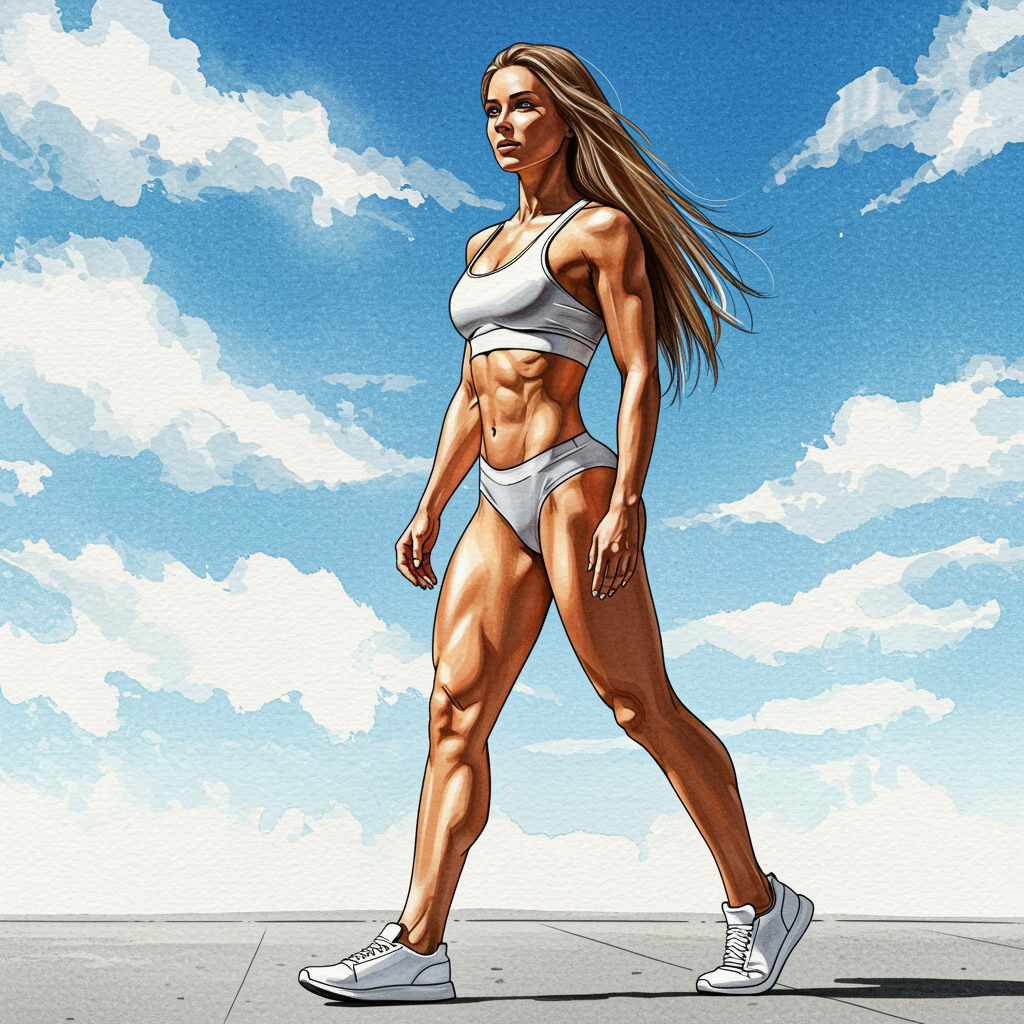 Full-body Portrait Fitness Art