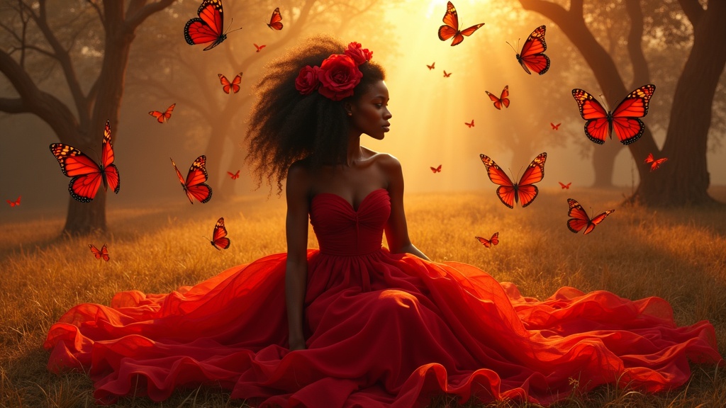 Black African Princess Artwork