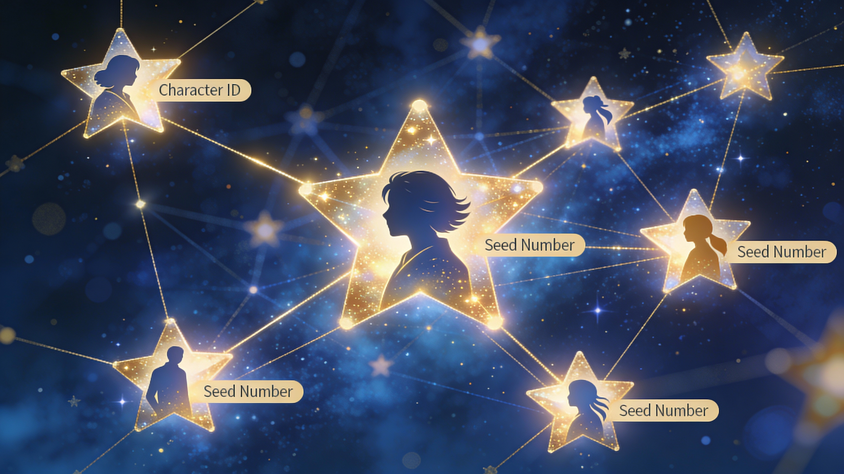 Character Consistency Across Generations - Feature illustration