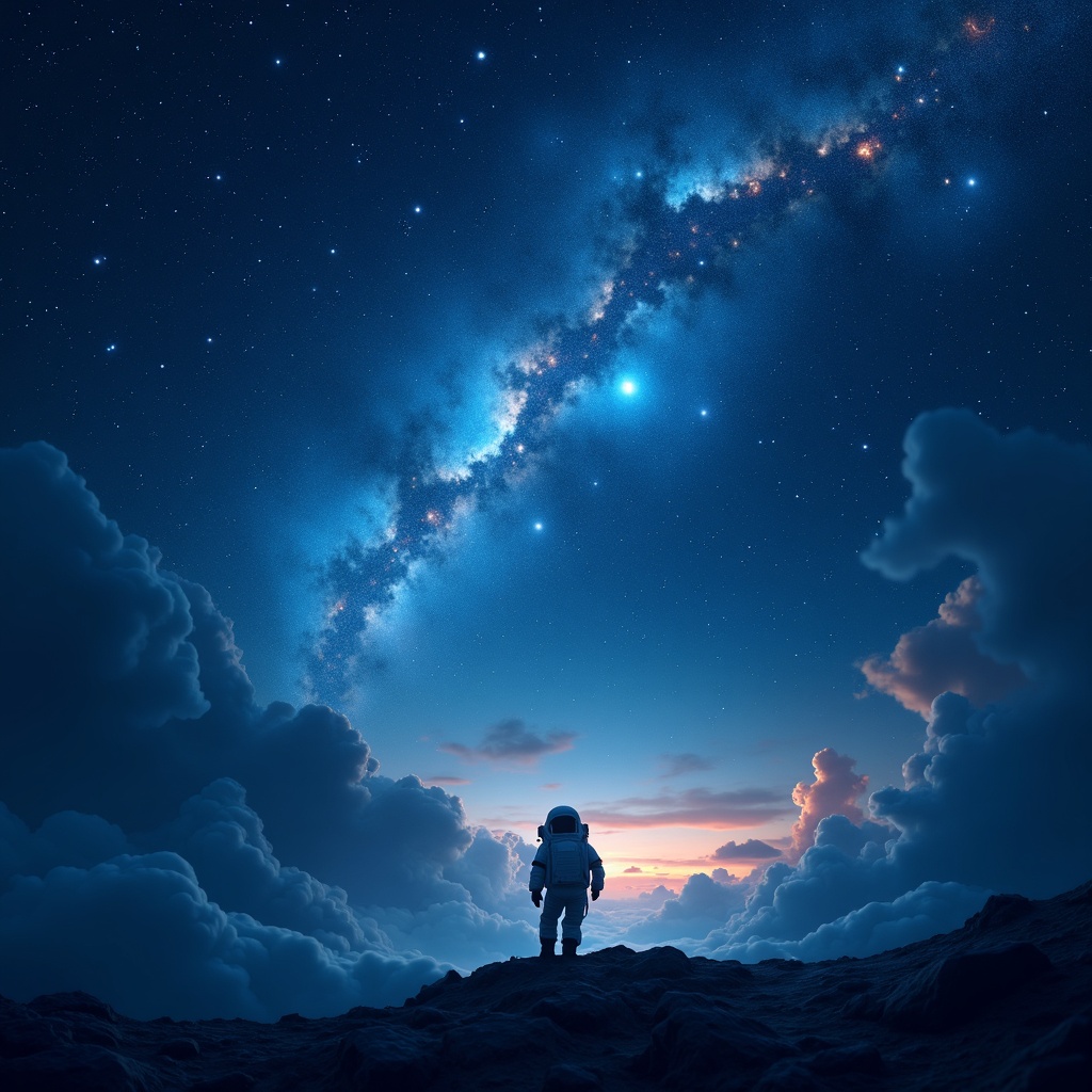 Space-themed Artwork Portraying Artwork