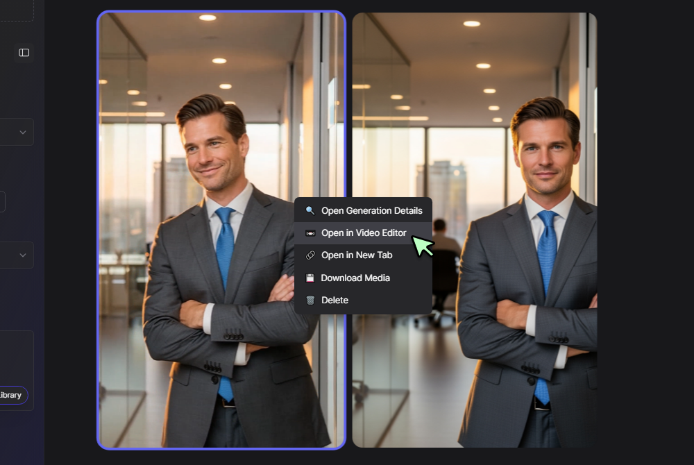 Toggle into timeline view