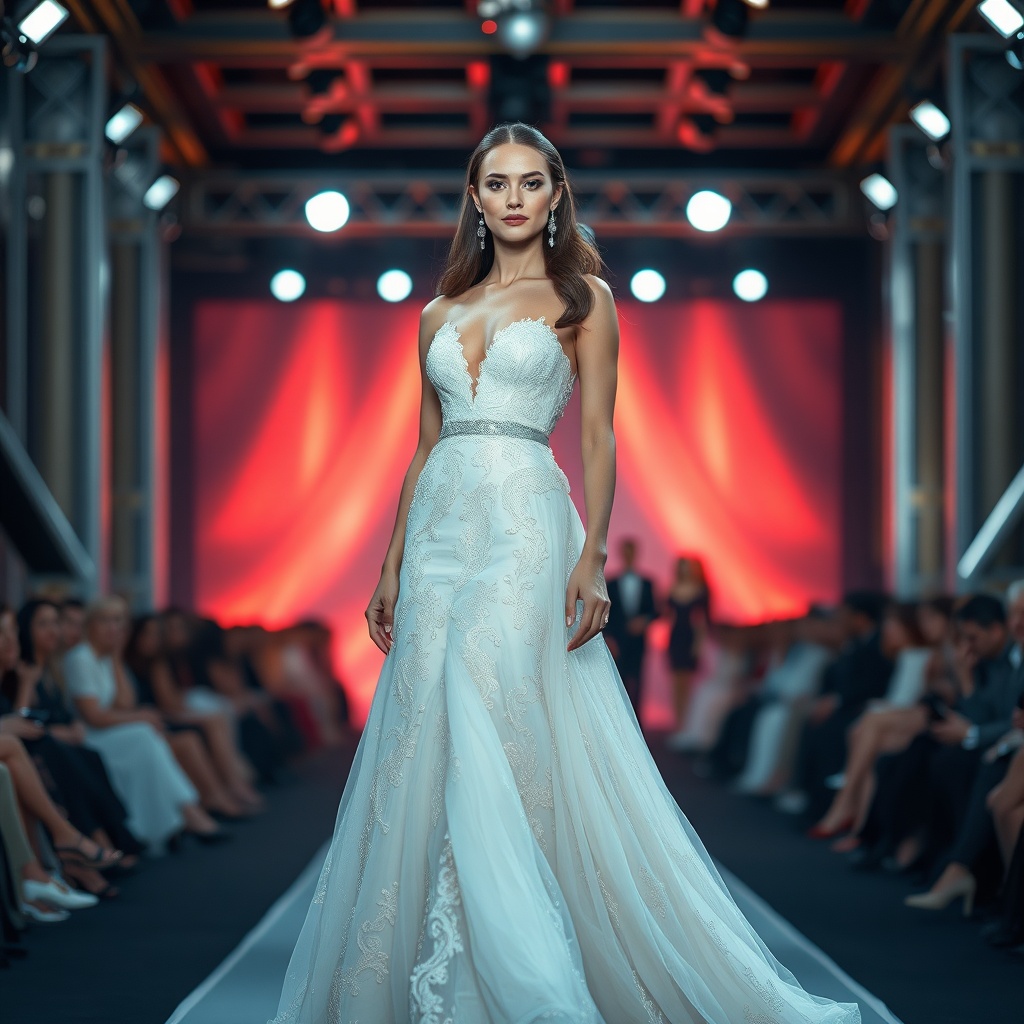 Female Model Stands Artwork