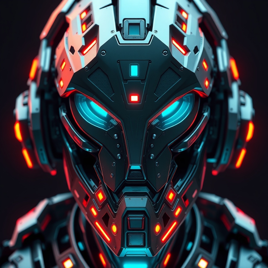 AI Military Cyberpunk Design