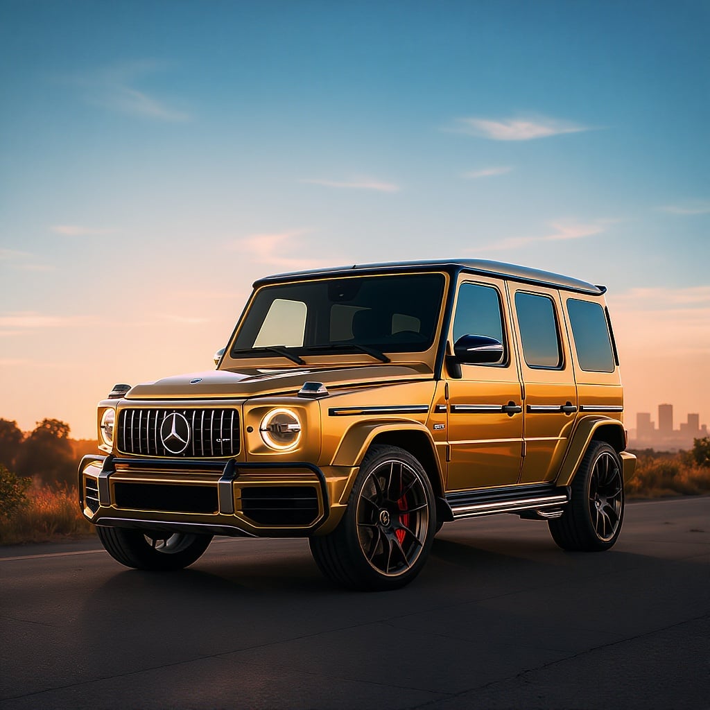 AI Gold Mercedes Design