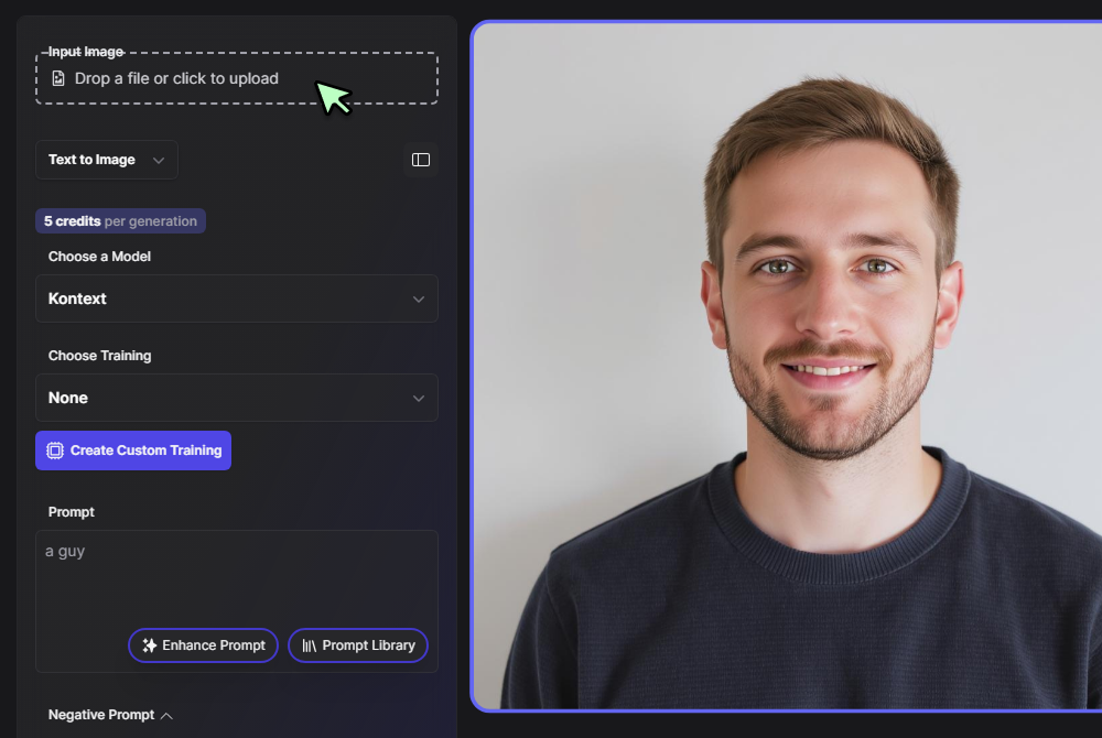 Step 1: Upload Model and Item Images
