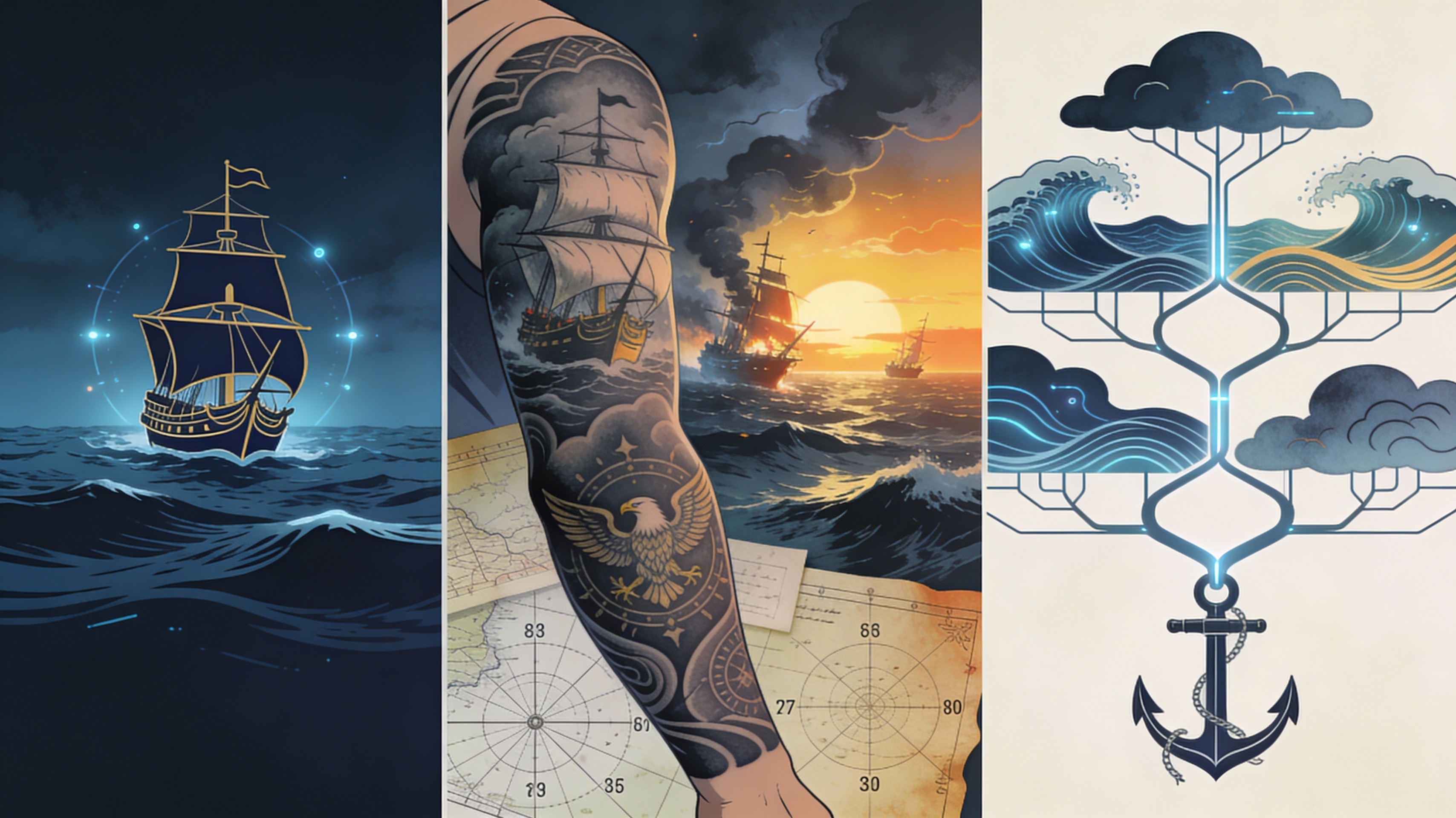 Infinite Maritime Scene Composition Options - Feature illustration