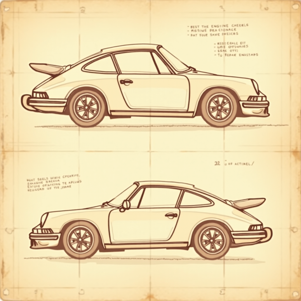 Technical Drawing 911 Art