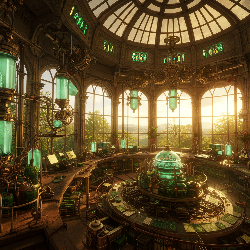 Steampunk Technology Science Artwork