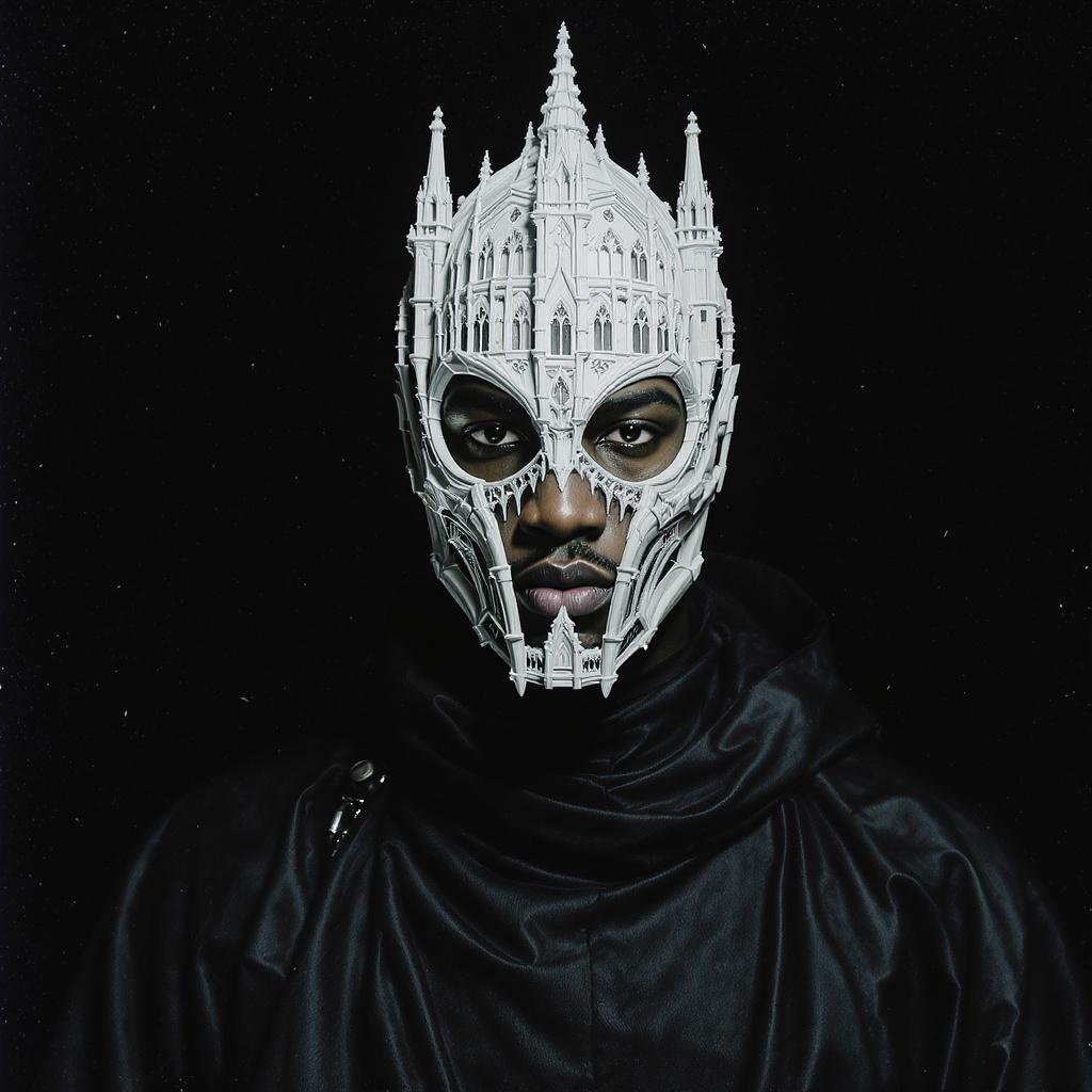 Afro-american Man Dons Art