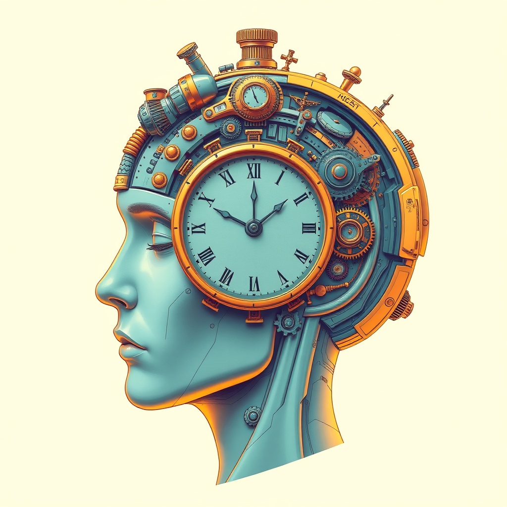 Generated Illustration Head