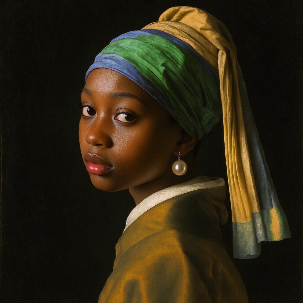 Depicts "girl Earring" Artwork