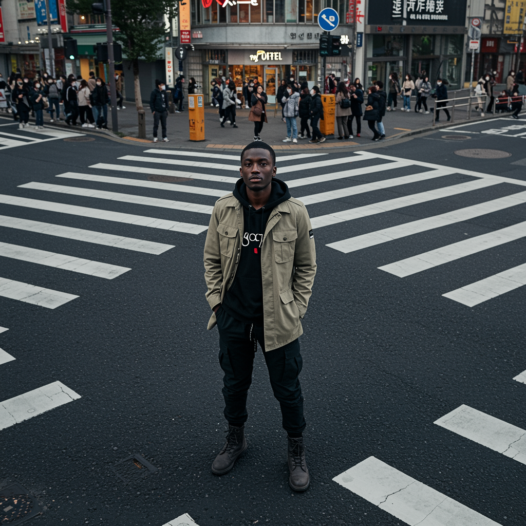 Aerial Photograph Capturing Artwork