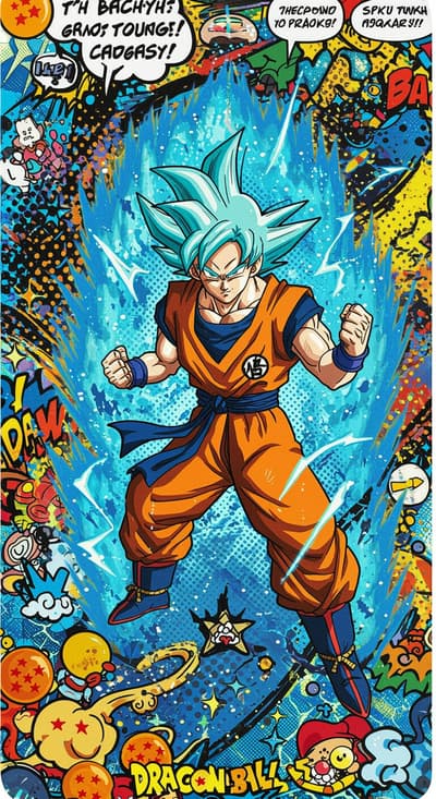 anime goku sticker