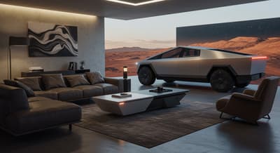 tesla cybertruck interior