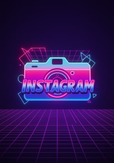 instagram logo retro 1980s