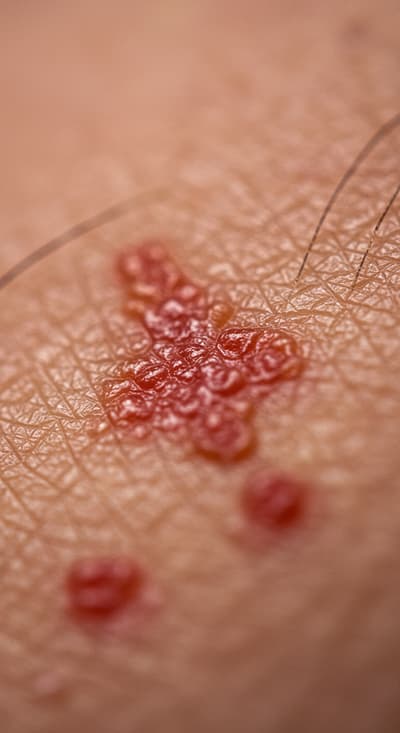 close up pictures of bed bug bites