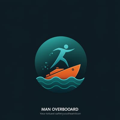 man overboard icon of the seas