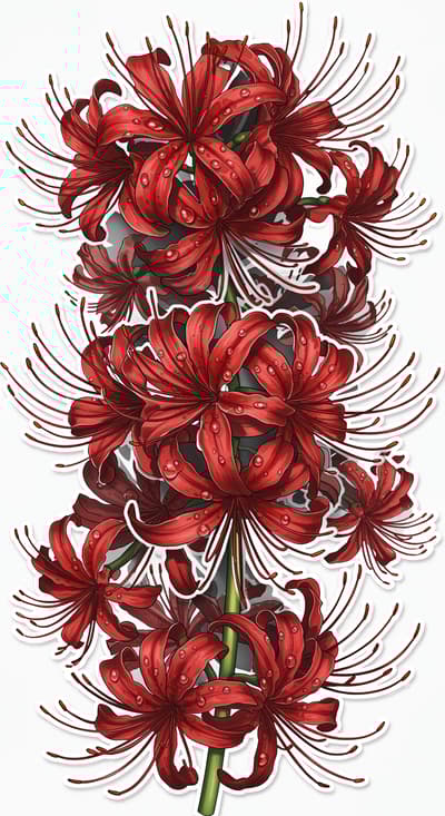 red spider lily tattoo