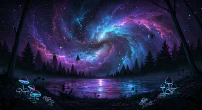 trippy dark aesthetic wallpaper