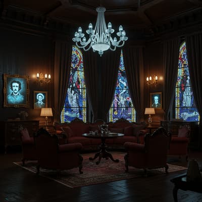 what was one of poe's views of interior design in america?