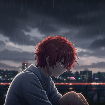 sad pfp anime