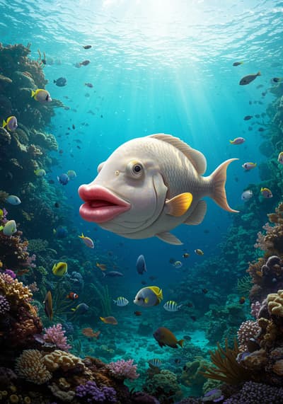 fish with big lips