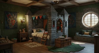 medieval kids bedroom interior design inspiration