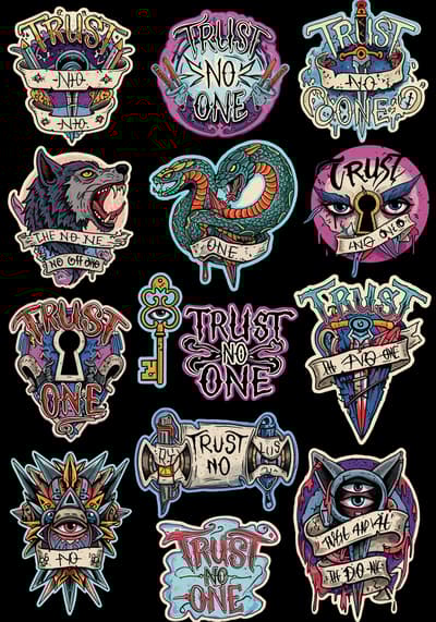 trust no one tattoo