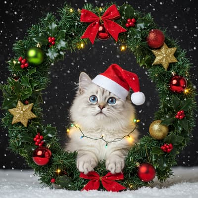 christmas cat pfp