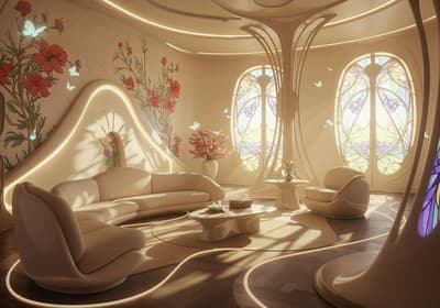 art nouveau interior design