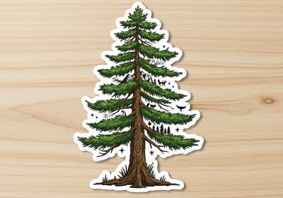 pine tree tattoo