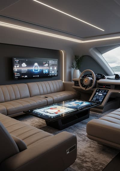 porsche taycan interior