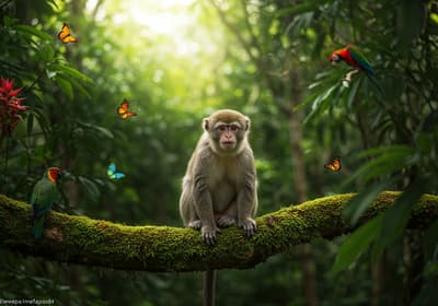 monkey with down syndrome