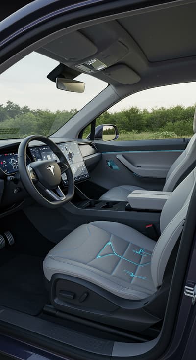 tesla truck interior