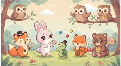 cute cartoon animals
