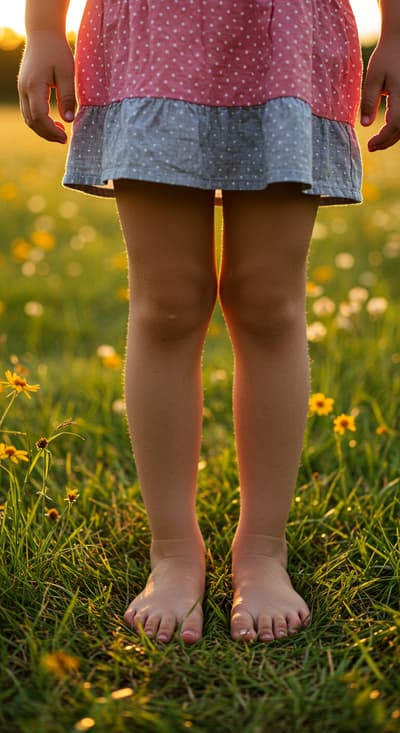 bottom little girl feet